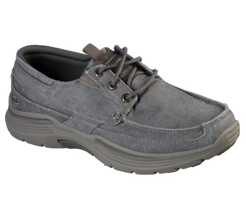 Skechers Herr Grå Båt Skor - Relaxed Fit: Expended - Kevan - Sverige (RWVSB-8056)